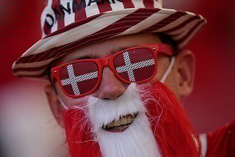 Denmark fan during match between SLO vs DEN